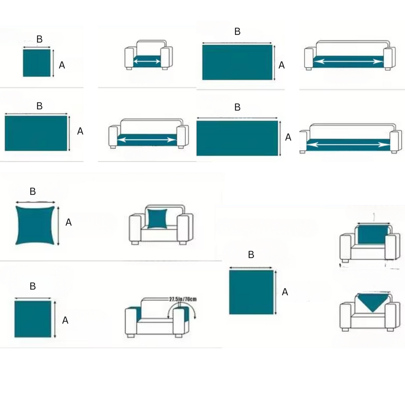 Luxurious Polyester Plush Couch Covers