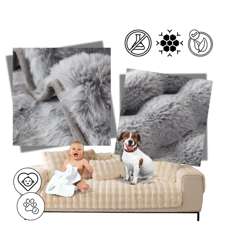 Luxurious Polyester Plush Couch Covers