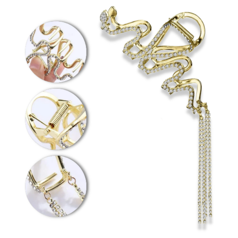 Snake Tassel Claw clip for hair