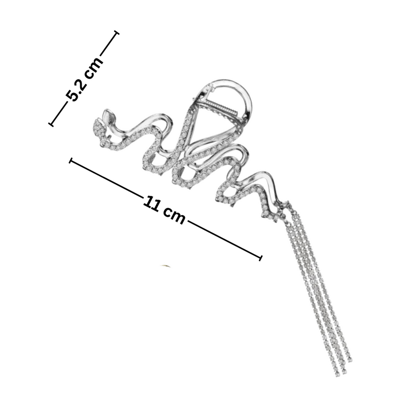 Snake Tassel Claw clip for hair