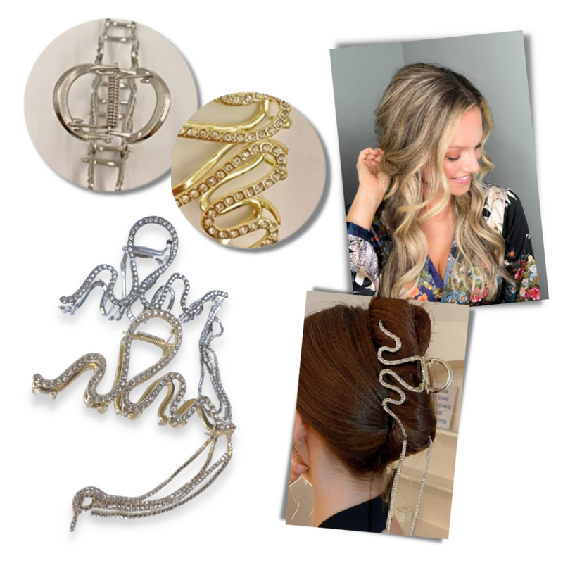 Snake Tassel Claw clip for hair