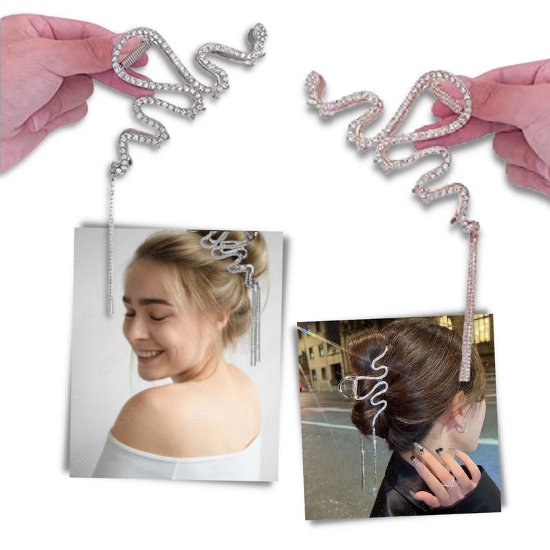 Snake Tassel Claw clip for hair