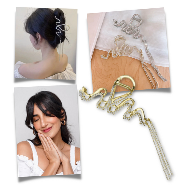 Snake Tassel Claw clip for hair
