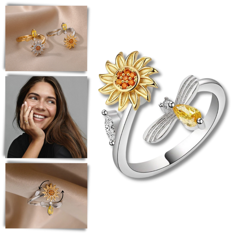 Sunflower Spinner Ring